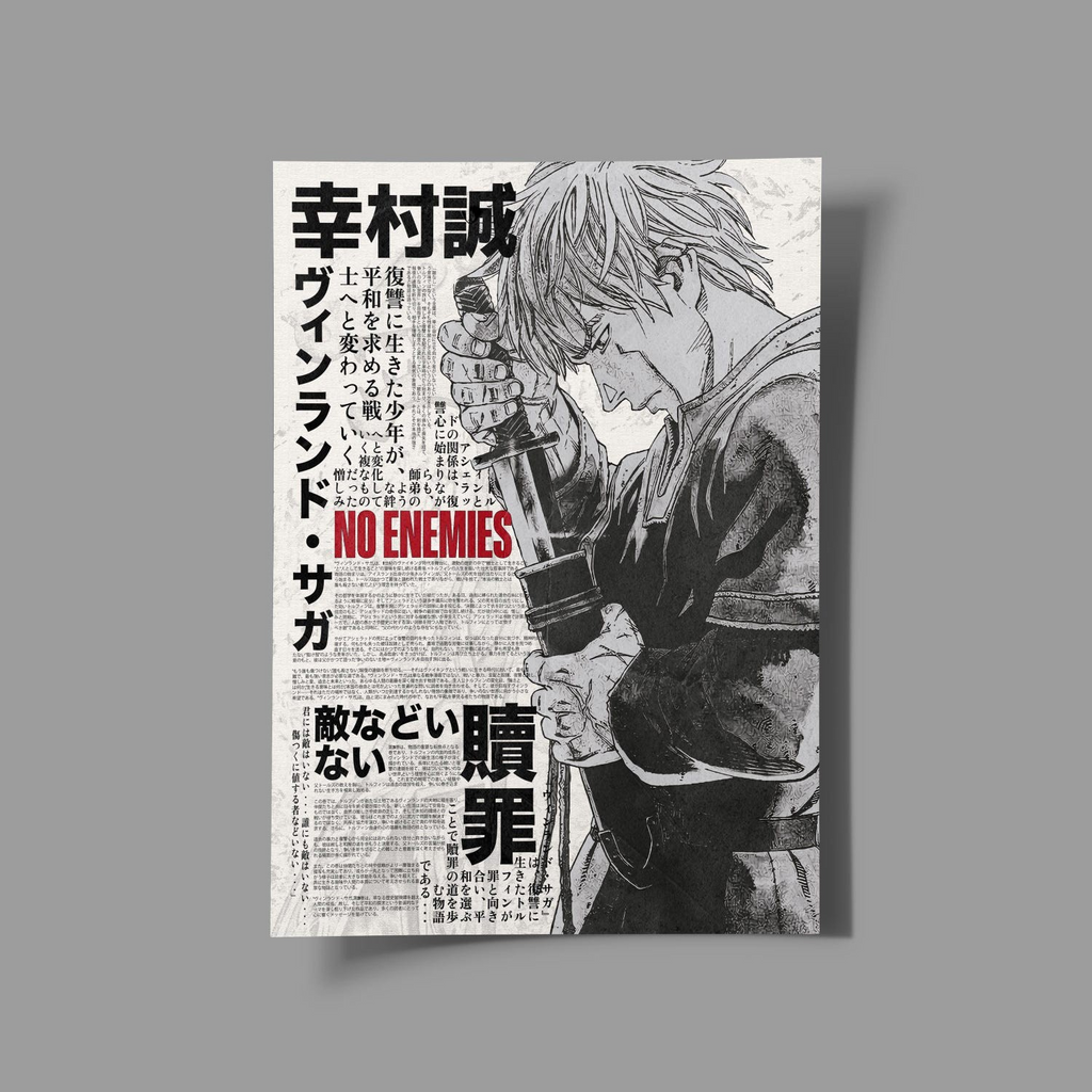 Vinland Saga Thorfinn Anime Art Poster